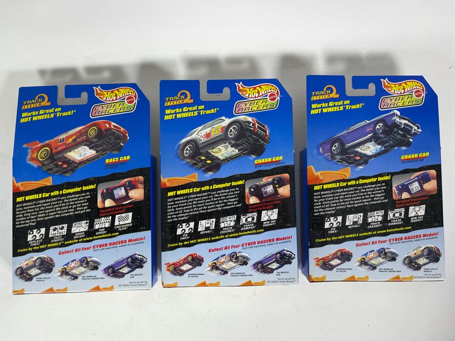 (3) New In Box Mattel Hot Wheels Cyber Racers 1997 [Photo 5]
