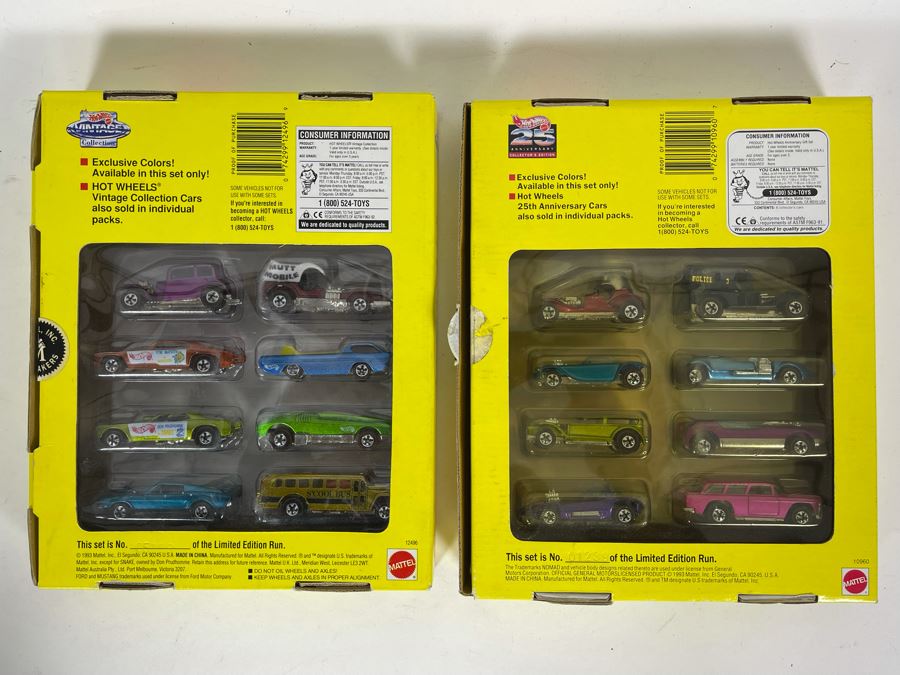 Pair Of Limited Edition Mattel Hot Wheels Cars Sets: Hot Wheels Vintage Collection And 25th Anniversary Collector's Edition [Photo 10]