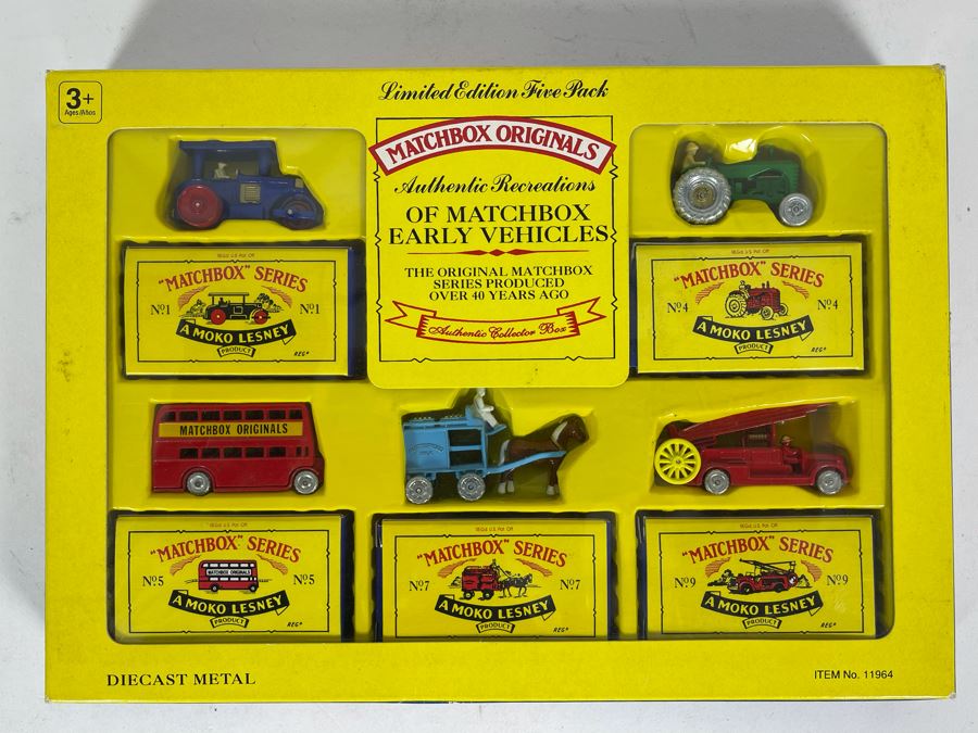 Limited Edition Five Pack Of Matchbox Originals Cars