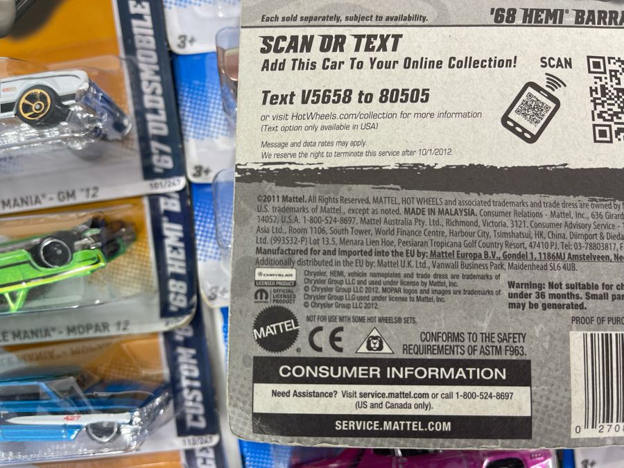 Collection Of Mattel Hot Wheels Cars On Cards [Photo 14]