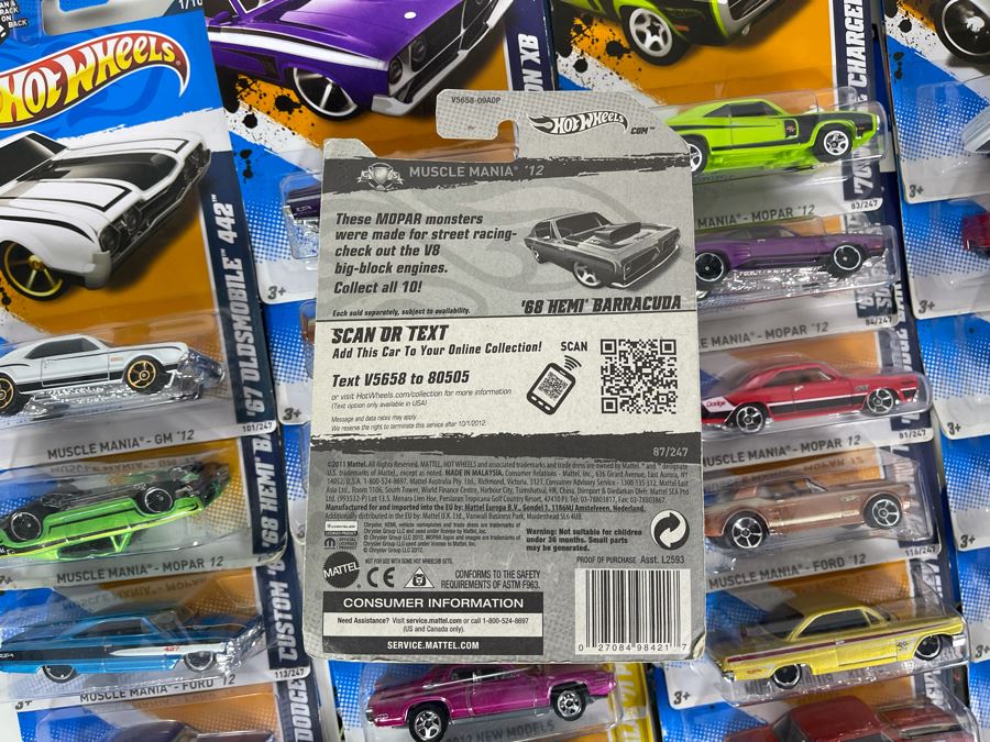 Collection Of Mattel Hot Wheels Cars On Cards [Photo 13]