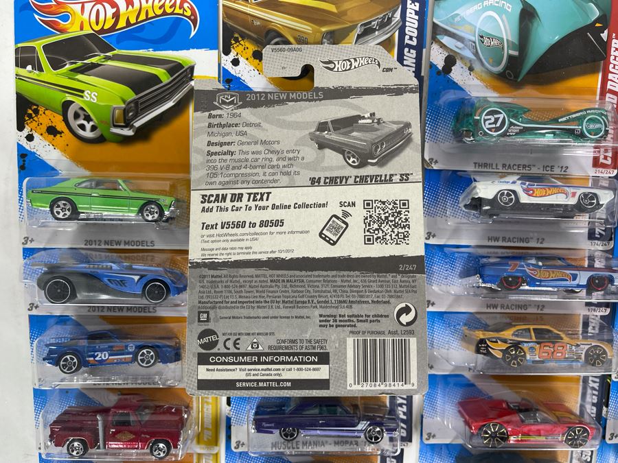 Collection Of Mattel Hot Wheels Cars On Cards [Photo 12]