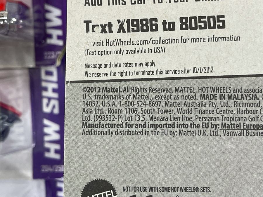 Collection Of 2012 Mattel Hot Wheels Cars On Cards [Photo 11]