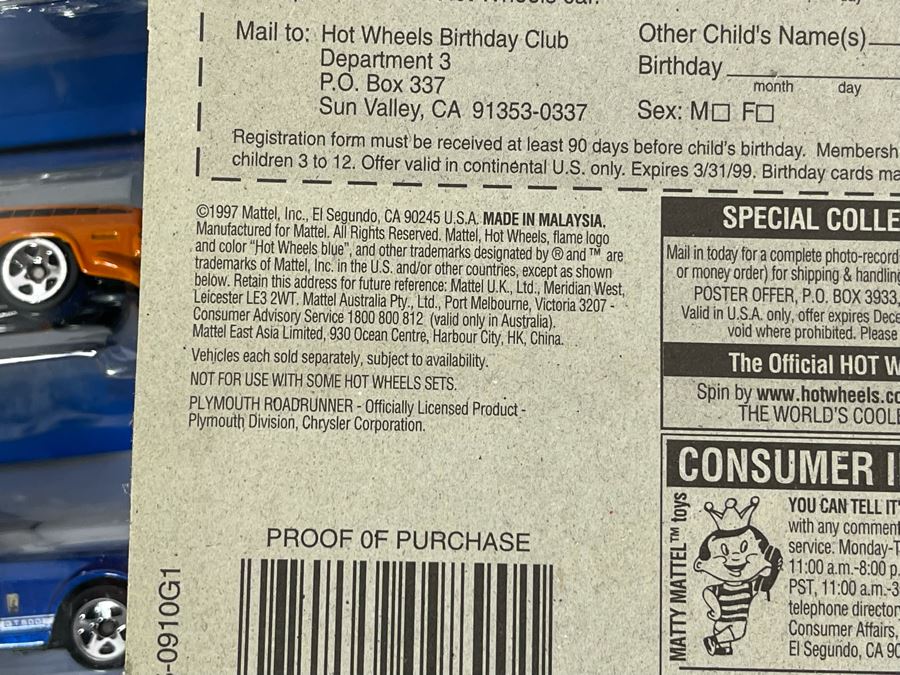 Collection Of Mattel Hot Wheels Cars On Cards [Photo 18]