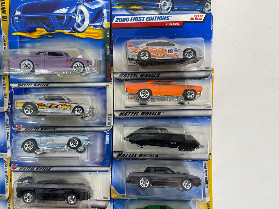 Collection Of Mattel Hot Wheels Cars On Cards