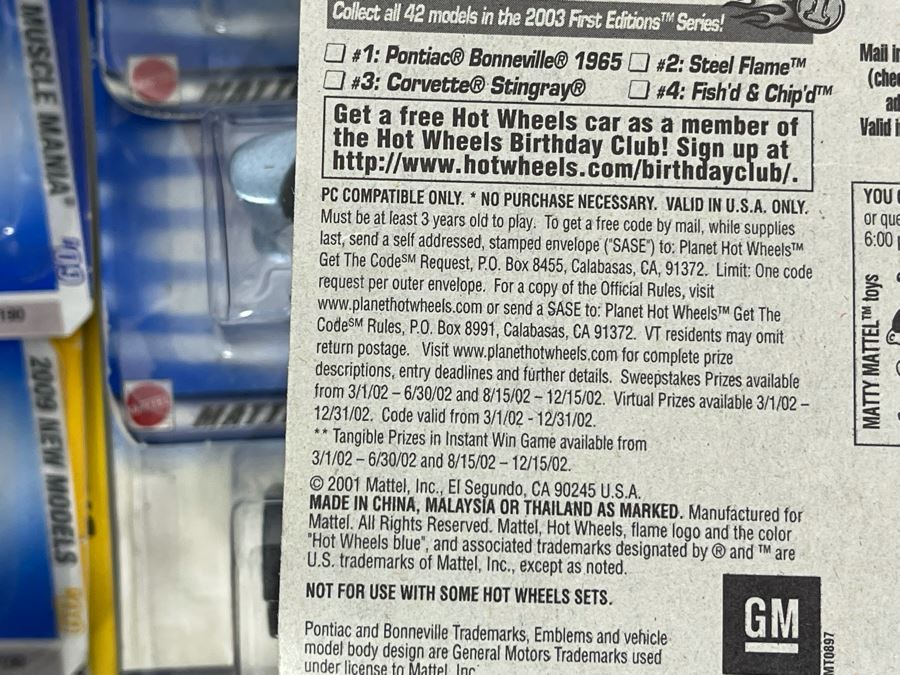 Collection Of Mattel Hot Wheels Cars On Cards [Photo 25]