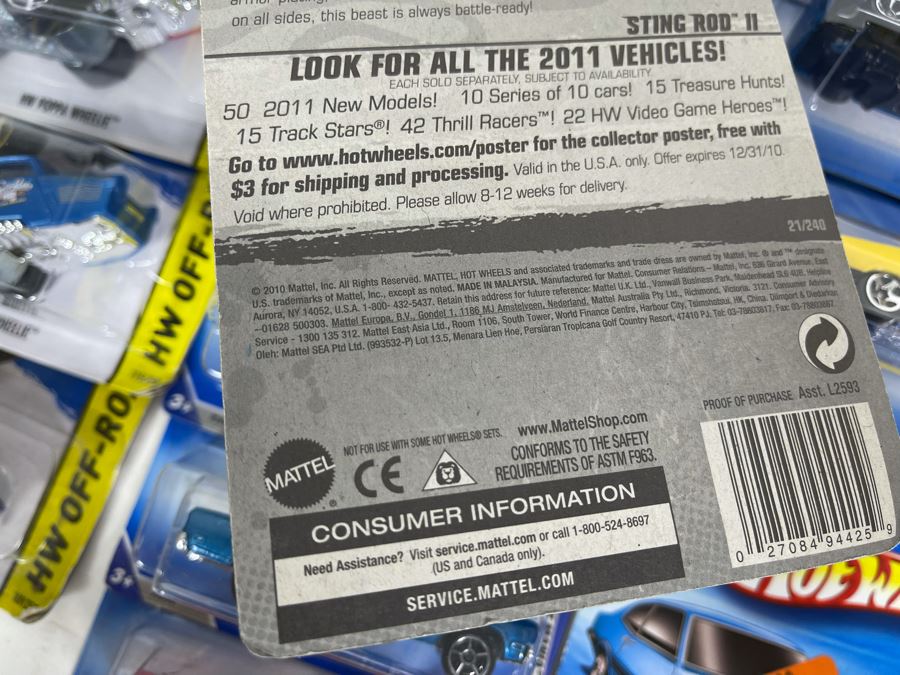 Collection Of Mattel Hot Wheels Cars On Cards [Photo 17]