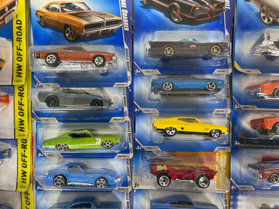 Collection Of Mattel Hot Wheels Cars On Cards