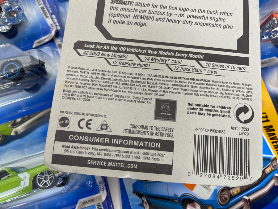 Collection Of Mattel Hot Wheels Cars On Cards [Photo 20]