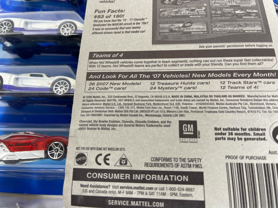 Collection Of Mattel Hot Wheels Cars On Cards [Photo 12]