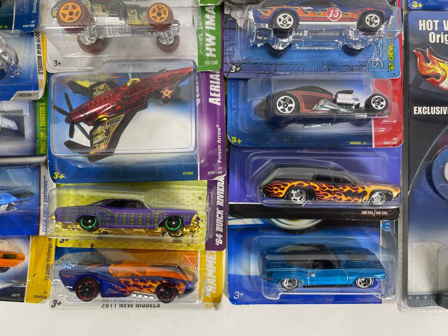 Collection Of Mattel Hot Wheels Cars On Cards