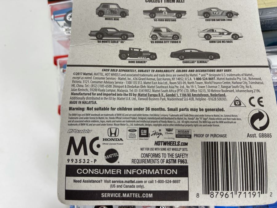 Collection Of Mattel Hot Wheels Cars On Cards [Photo 14]