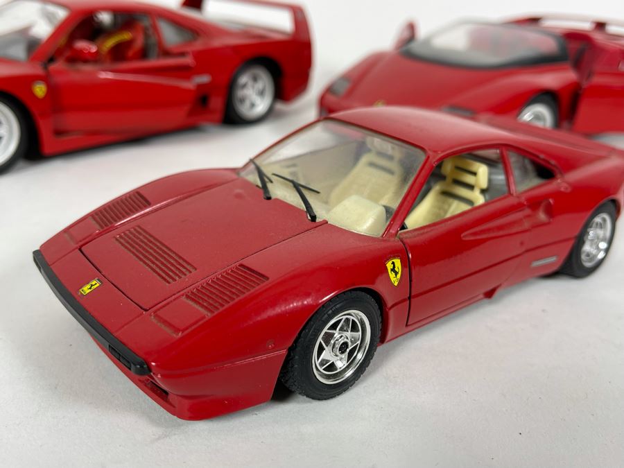 (3) Ferrari Diecast Cars: Durago Ferrari GTO 1984, Ferrari F40 Polistil Tonka, Revell Ferrari Pininfarina Mythos [Photo 5]