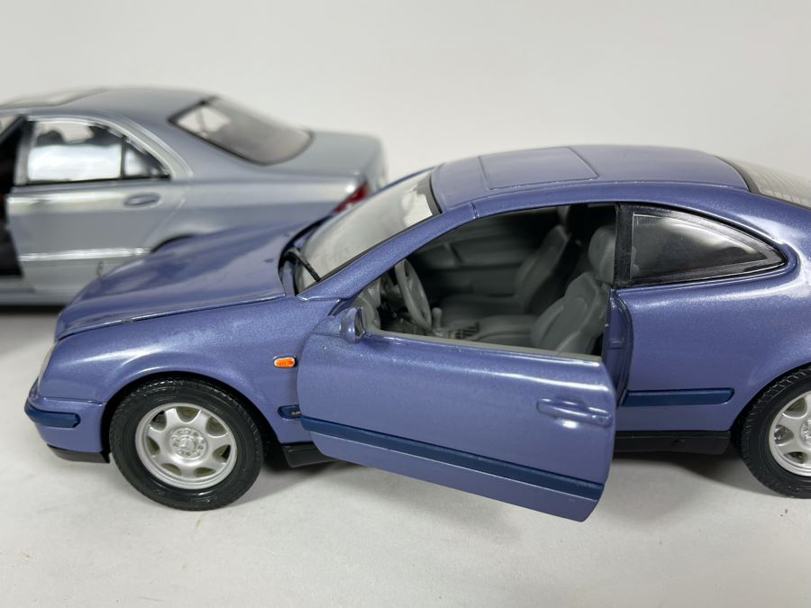 (2) Diecast Cars: Maisto Mercedes-Benz S-Class And Anson Mercedes-Benz CLK [Photo 6]