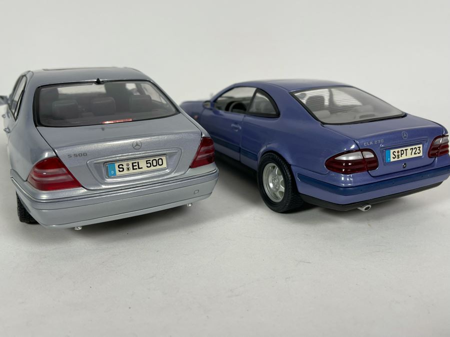 (2) Diecast Cars: Maisto Mercedes-Benz S-Class And Anson Mercedes-Benz CLK [Photo 7]
