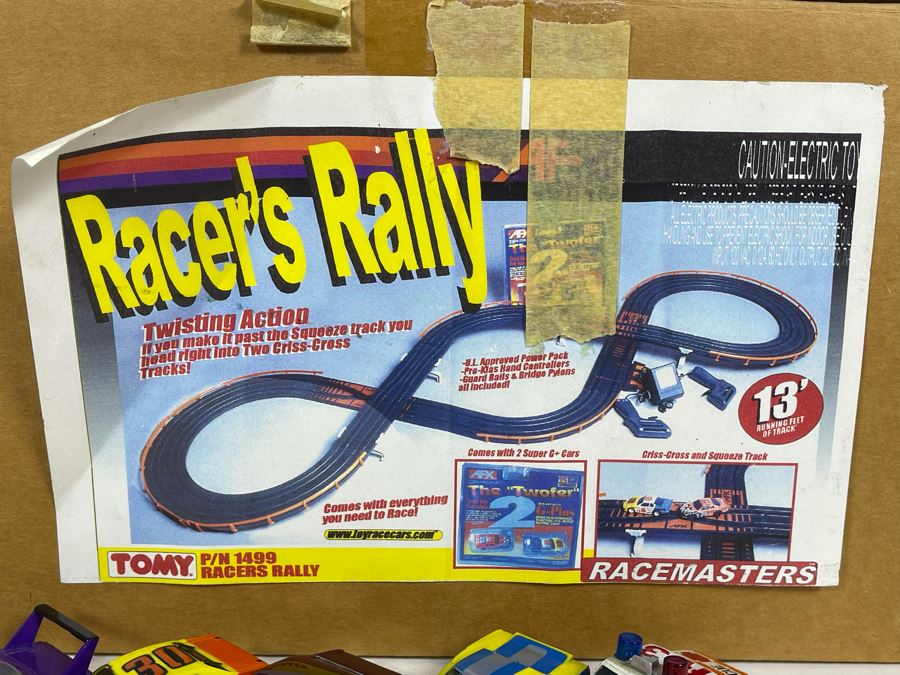 Pair Of TOMY Racemasters Racer's Rally Slot Car Tracks With Various Slot Cars [Photo 7]