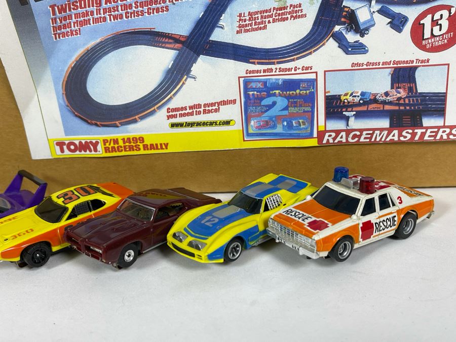 Pair Of TOMY Racemasters Racer's Rally Slot Car Tracks With Various Slot Cars [Photo 6]