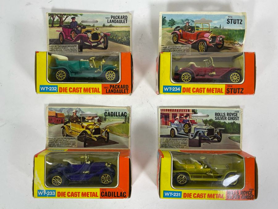 Four Vintage Diecast Classic Cars [Photo 1]