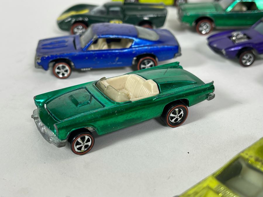 Collection Of Original Mattel Hot Wheels Redline Cars '29 Cars' With 24 Car Super Rally Case - See Photos [Photo 8]