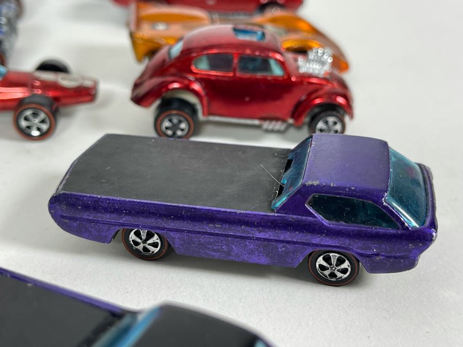 Collection Of Original Mattel Hot Wheels Redline Cars '29 Cars' With 24 Car Super Rally Case - See Photos [Photo 30]