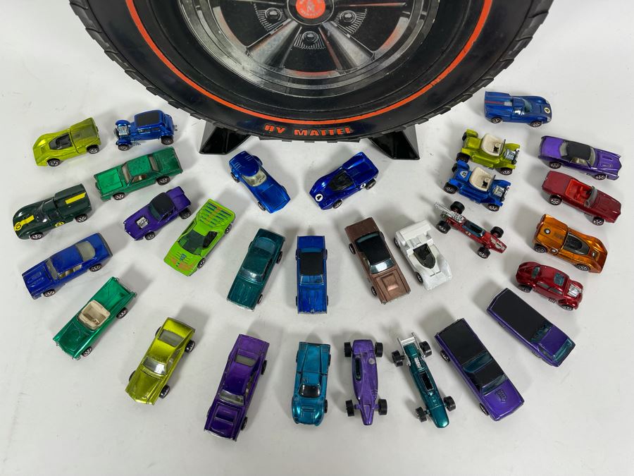 Collection Of Original Mattel Hot Wheels Redline Cars '29 Cars' With 24 Car Super Rally Case - See Photos [Photo 5]