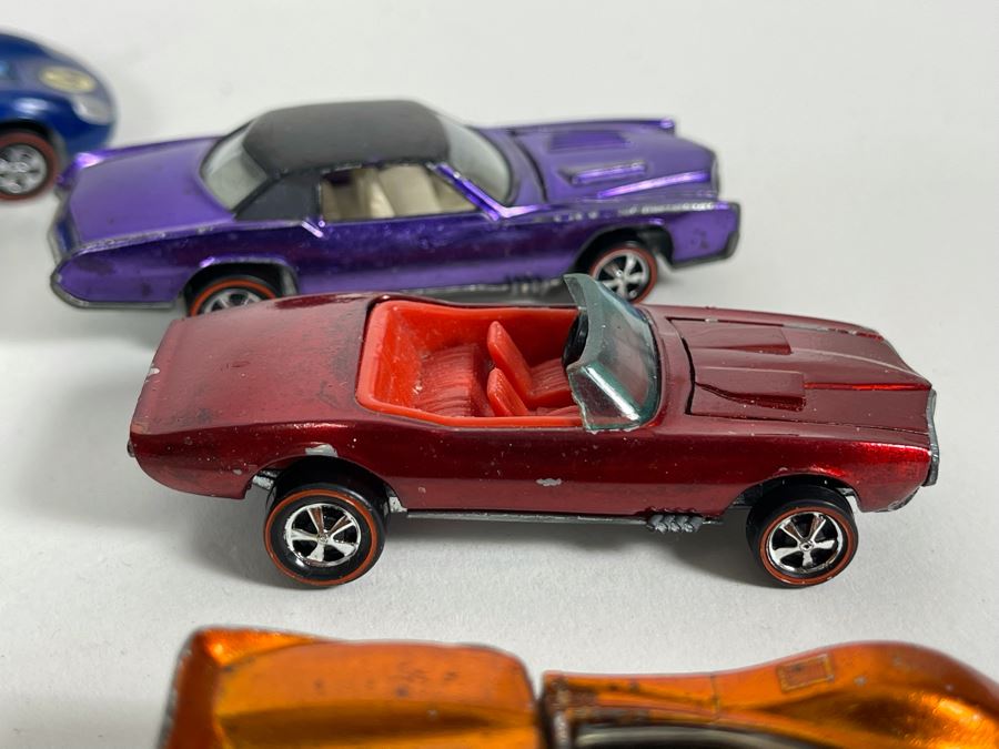 Collection Of Original Mattel Hot Wheels Redline Cars '29 Cars' With 24 Car Super Rally Case - See Photos [Photo 27]