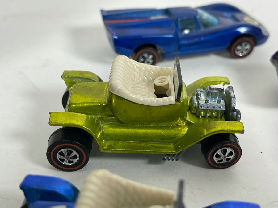 Collection Of Original Mattel Hot Wheels Redline Cars '29 Cars' With 24 Car Super Rally Case - See Photos [Photo 24]