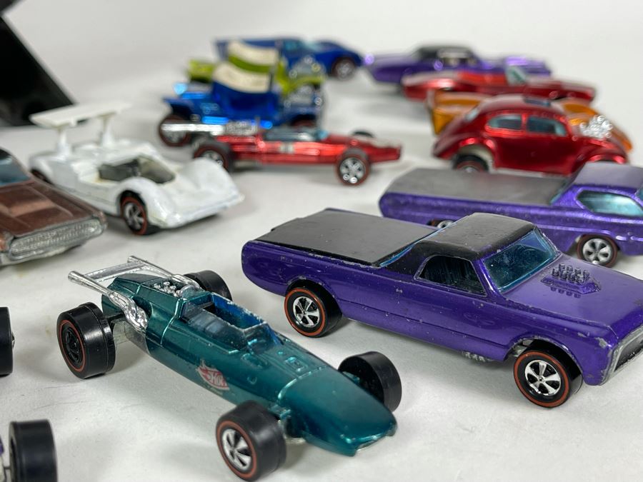 Collection Of Original Mattel Hot Wheels Redline Cars '29 Cars' With 24 Car Super Rally Case - See Photos [Photo 39]