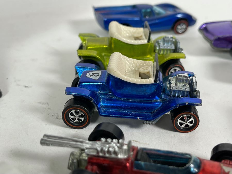 Collection Of Original Mattel Hot Wheels Redline Cars '29 Cars' With 24 Car Super Rally Case - See Photos [Photo 23]