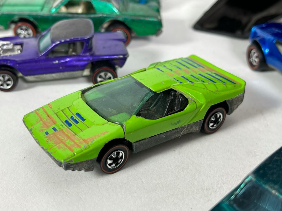Collection Of Original Mattel Hot Wheels Redline Cars '29 Cars' With 24 Car Super Rally Case - See Photos [Photo 15]