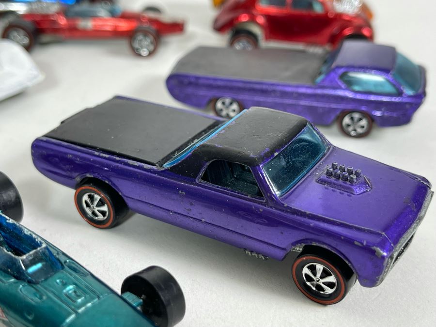 Collection Of Original Mattel Hot Wheels Redline Cars '29 Cars' With 24 Car Super Rally Case - See Photos [Photo 31]