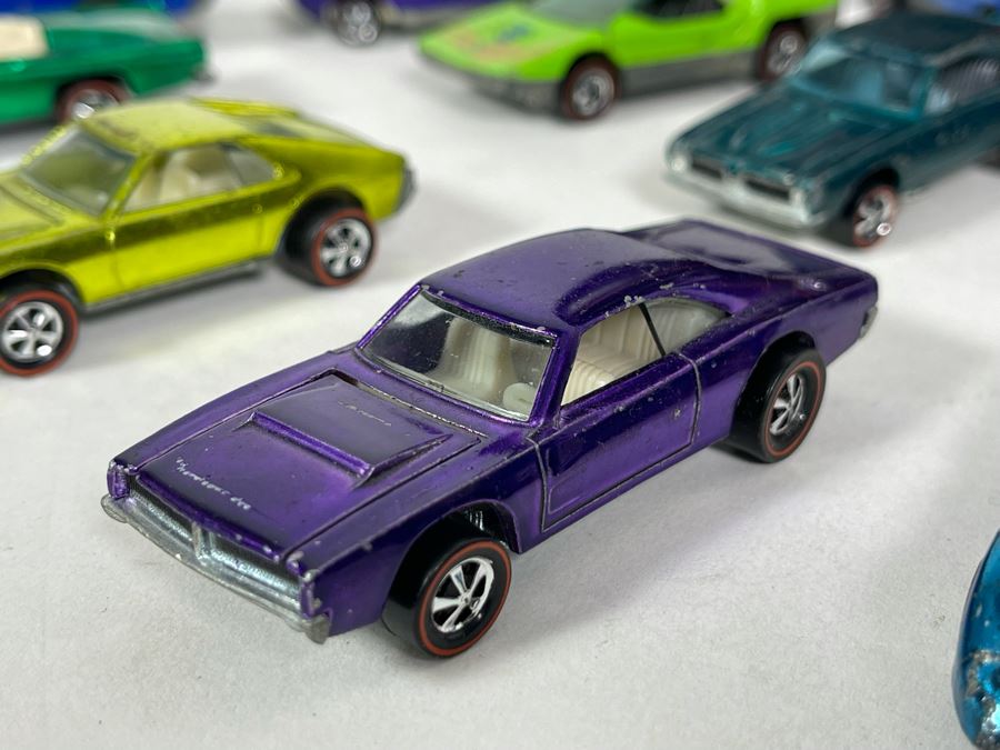 Collection Of Original Mattel Hot Wheels Redline Cars '29 Cars' With 24 Car Super Rally Case - See Photos [Photo 35]