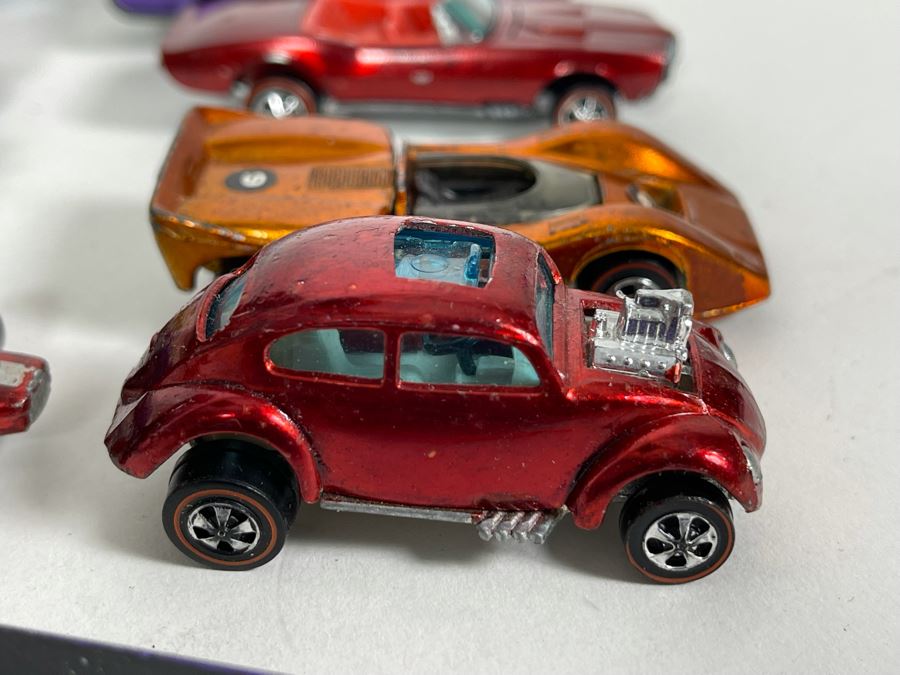 Collection Of Original Mattel Hot Wheels Redline Cars '29 Cars' With 24 Car Super Rally Case - See Photos [Photo 29]