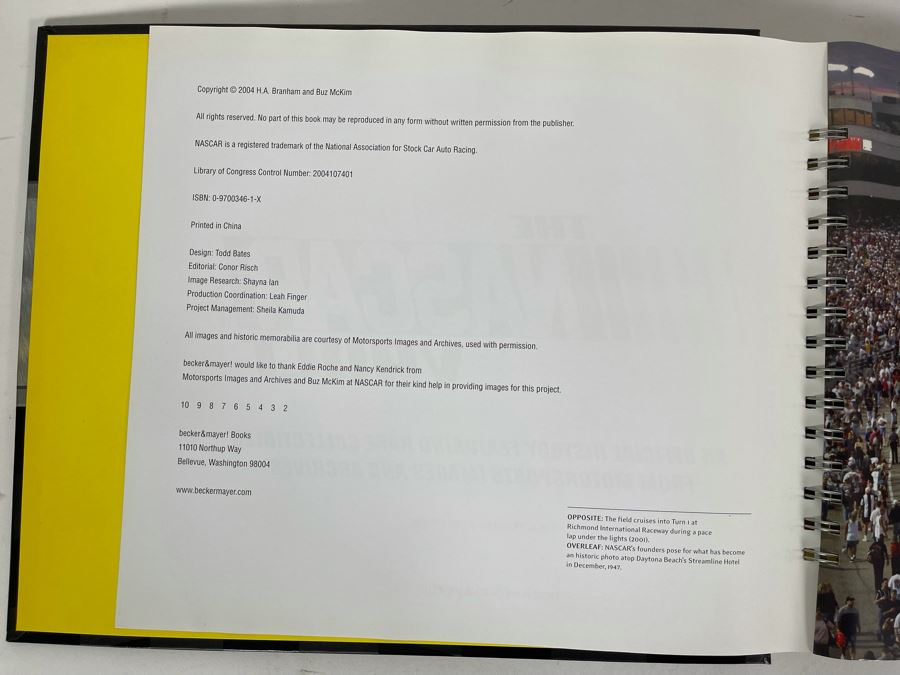 The Nascar Vault Official History Book Featuring Rare Reproduction Collectibles Retails $49 [Photo 3]