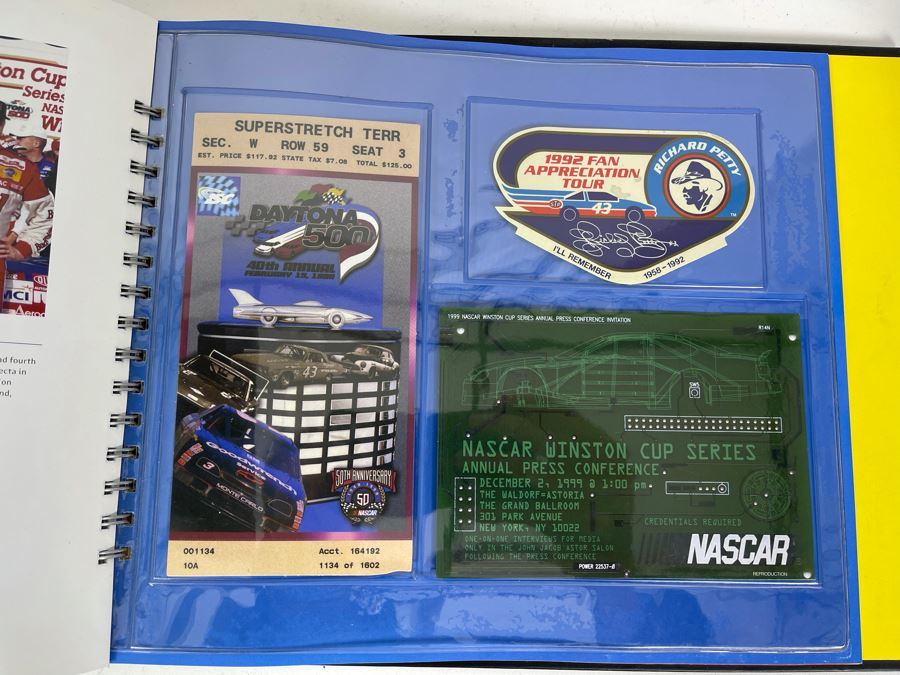 The Nascar Vault Official History Book Featuring Rare Reproduction Collectibles Retails $49 [Photo 9]