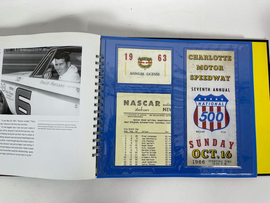 The Nascar Vault Official History Book Featuring Rare Reproduction Collectibles Retails $49 [Photo 8]