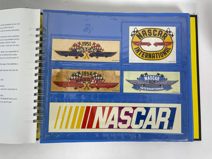 The Nascar Vault Official History Book Featuring Rare Reproduction Collectibles Retails $49 [Photo 4]