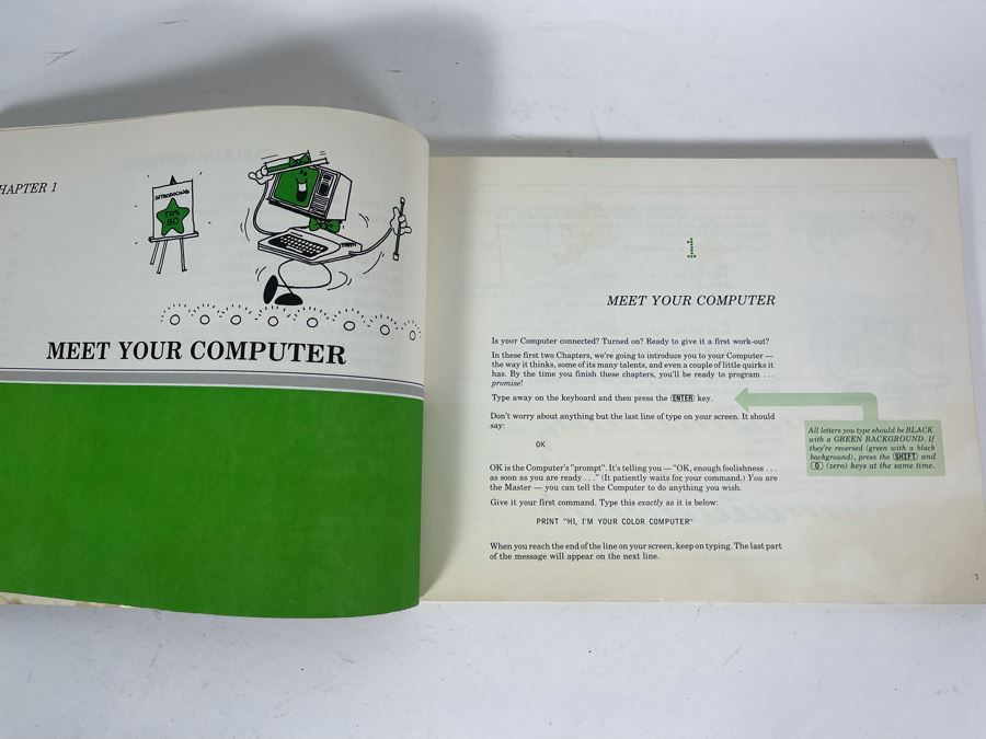 Vintage 1980 Radio Shack Getting Started With Color Basic TRS-80 Color Computer Programming Book [Photo 5]