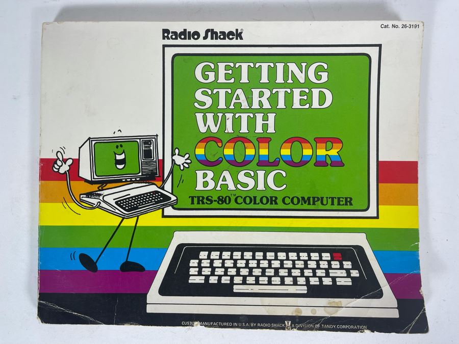 Vintage 1980 Radio Shack Getting Started With Color Basic TRS-80 Color Computer Programming Book [Photo 1]