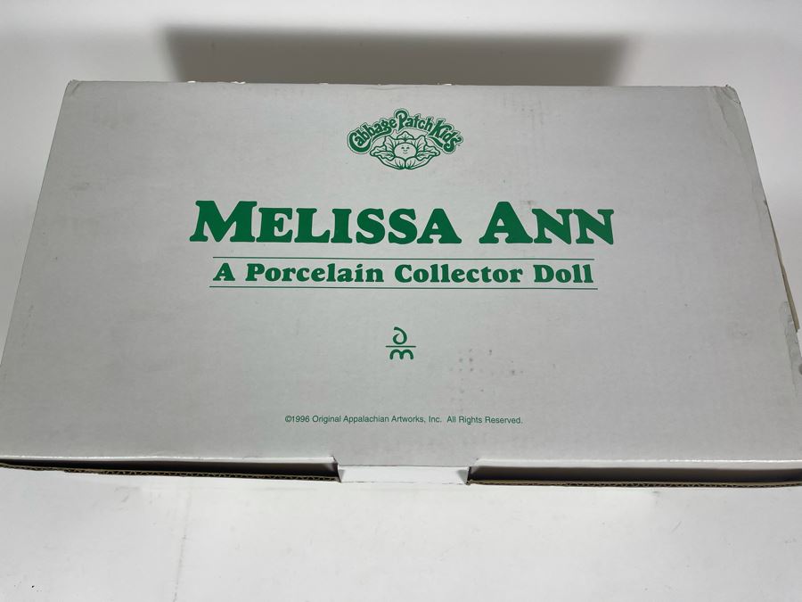 Cabbage Patch Kids Melissa Ann Doll From Danbury Mint 1996 With Box [Photo 2]