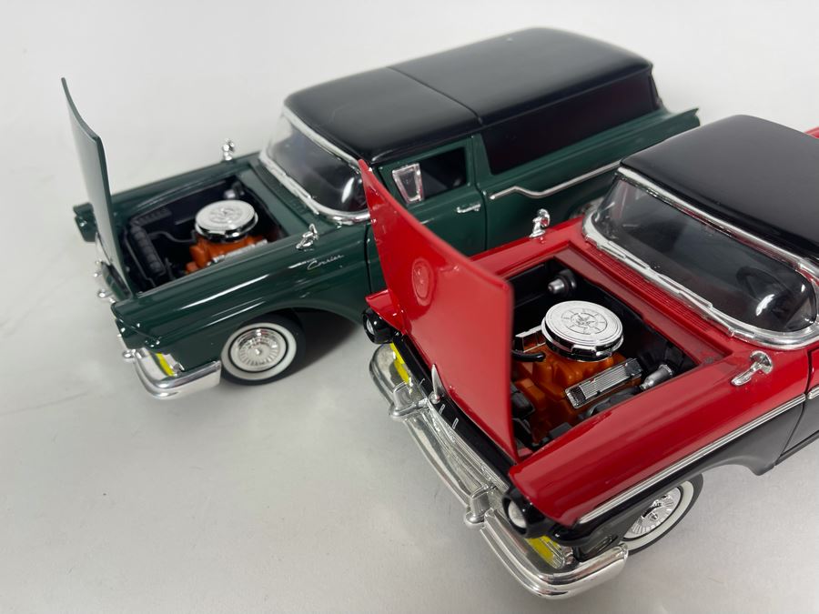 (2) Diecast Cars: Pair Of Road Signature 1957 Ford Ranchero [Photo 6]