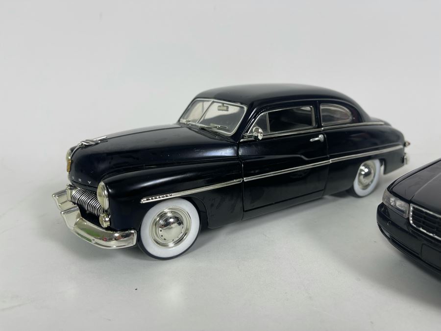 (2) Diecast Cars: Ertl 1949 Mercury And Anson 1998 Cadillac Seville STS [Photo 3]