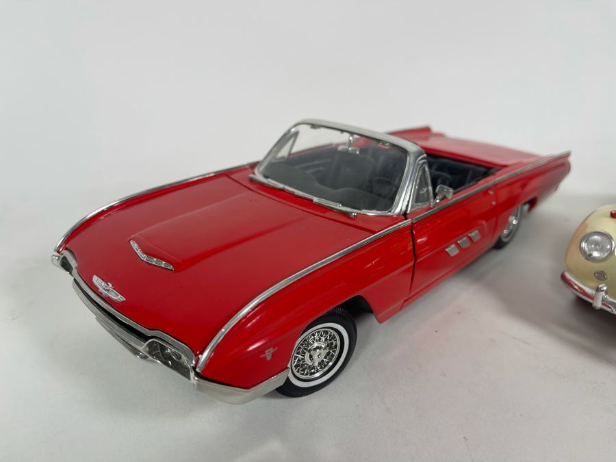 (2) Diecast Cars: Anson 1963 Ford Thunderbird And Road Tough 1967 Volkswagen Beetle [Photo 5]