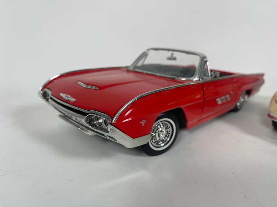 (2) Diecast Cars: Anson 1963 Ford Thunderbird And Road Tough 1967 Volkswagen Beetle [Photo 4]