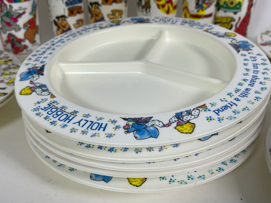 Collection Of Early TV Plastic Cups, Bowls And Plates From Buck Rogers, The Flintstones, Scooby-Doo, Mighty Mouse, Hanna-Barbera, Holly Hobbie [Photo 20]