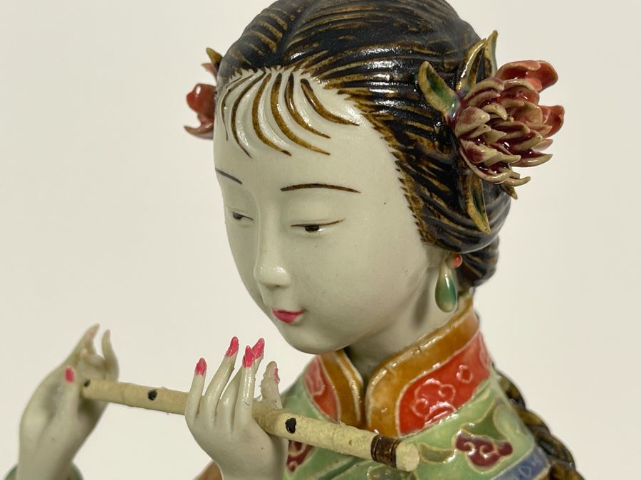Vintage Signed Chinese Porcelain Figurine 12.5'H [Photo 17]