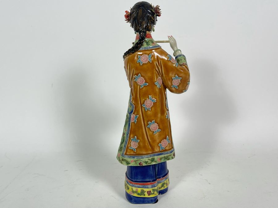 Vintage Signed Chinese Porcelain Figurine 12.5'H [Photo 11]