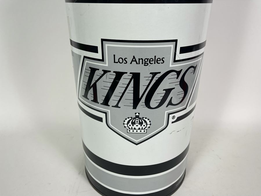Vintage 1988 Los Angeles Kings Metal Wastebasket 19H [Photo 3]