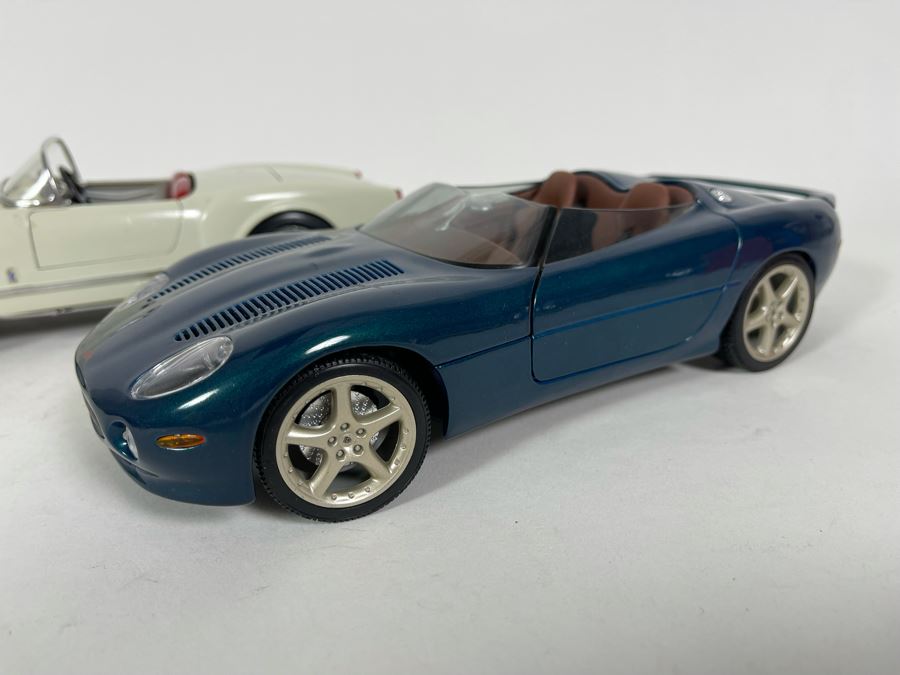 (2) Diecast Cars: Maisto Jaguar XK 180 And Durago Lancia Aurelia B24 Spider (1955) [Photo 3]
