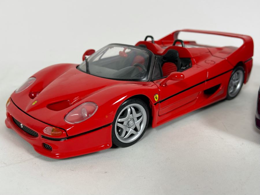 (2) Diecast Cars: Maisto Lamborghini And Maisto Ferrari F50 [Photo 6]